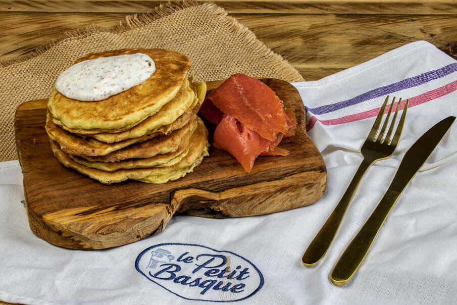 Pancakes aux poireaux