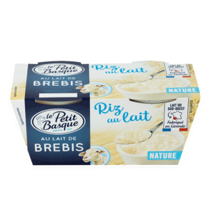 Riz au lait de brebis nature Le Petit Basque