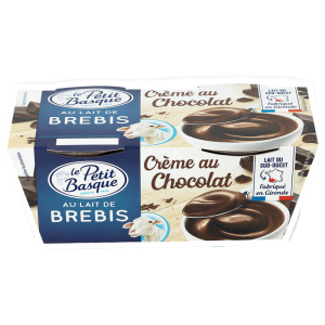 Crème chocolat au lait de brebis
