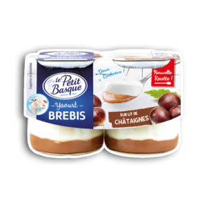 Yaourts de brebis sur lit de châtaignes Le Petit Basque Nouvelle recette