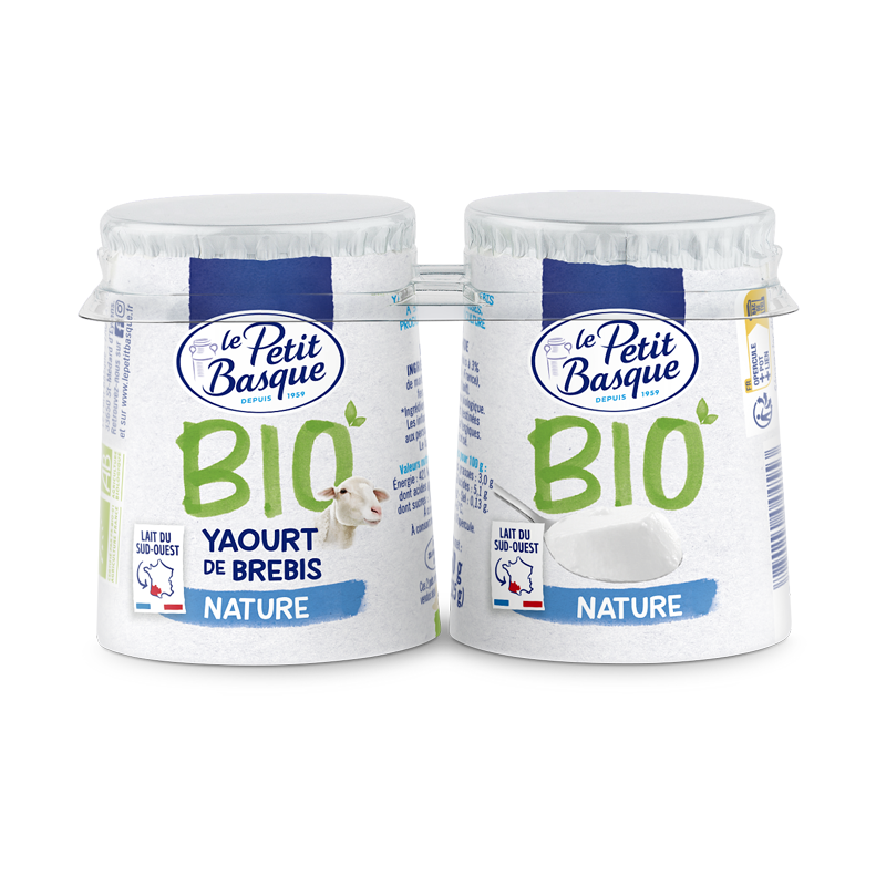 Yaourt de brebis nature bio Le Petit Basque