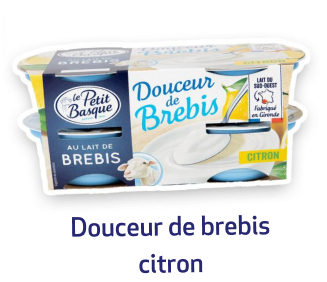 Douceur de brebis citron Le petit Basque