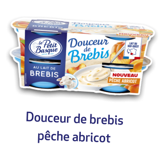 Douceur de brebis pêche abricot Le petit Basque