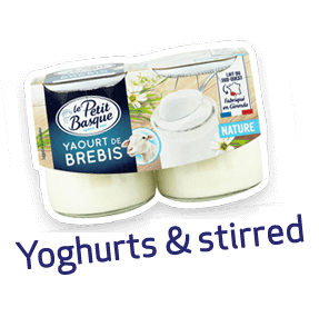 category yoghurts and stired