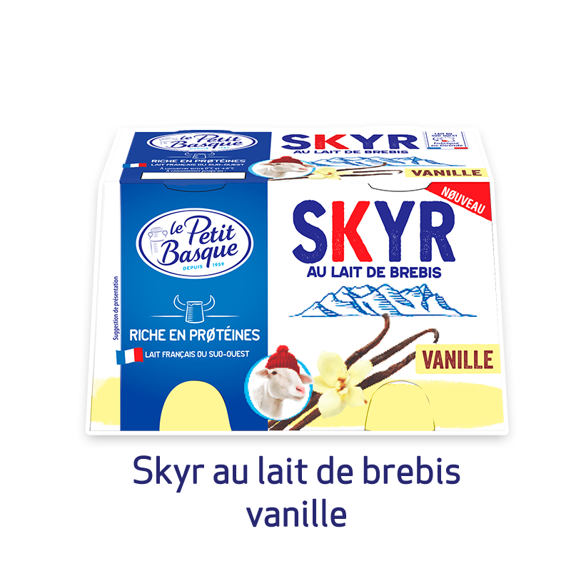 Skyr au lait de brebis vanille
