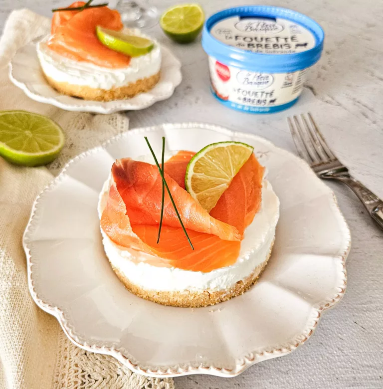cheesecake saumon fume et fouetté de brebis Le Petit Basque